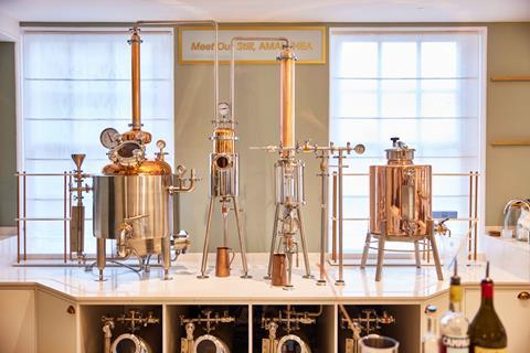 Amalthea, the copper still at Fortnum & Mason Food & Drink Studio